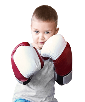 Boy ready to box